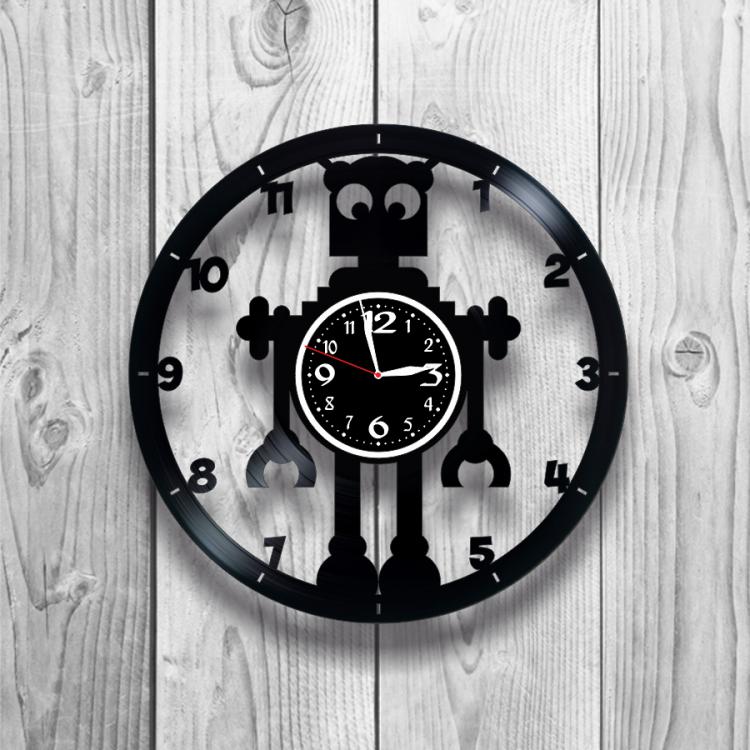 Часы настенные Лофт-ретро 0177 из виниловой пластинки