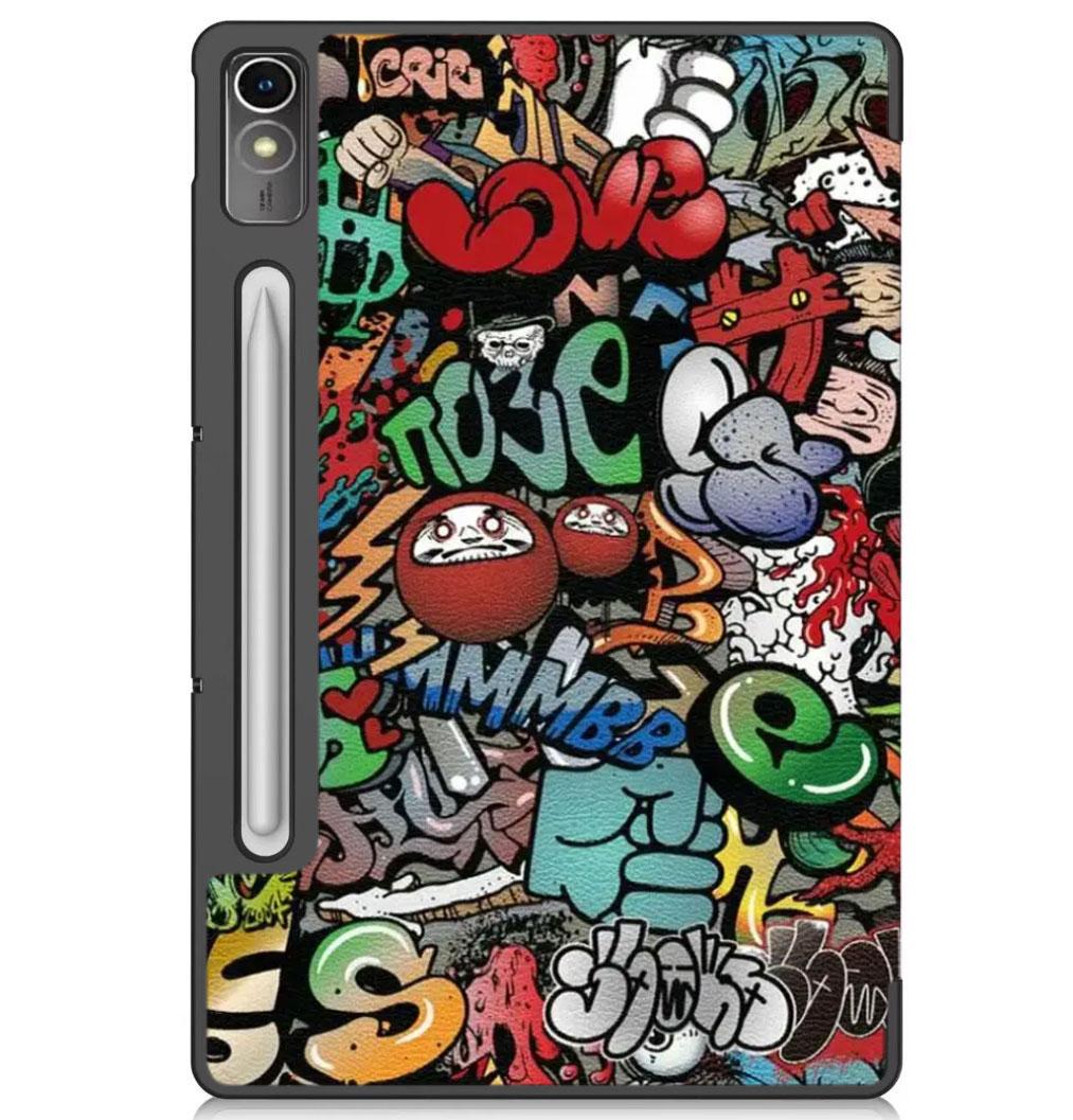 Чехол для планшета Primolux Slim Lenovo Tab P12 12,7" TB-370/TB372/Xiaoxin Pad Pro 12,7" TB371 Graffiti (2802512811) - фото 4