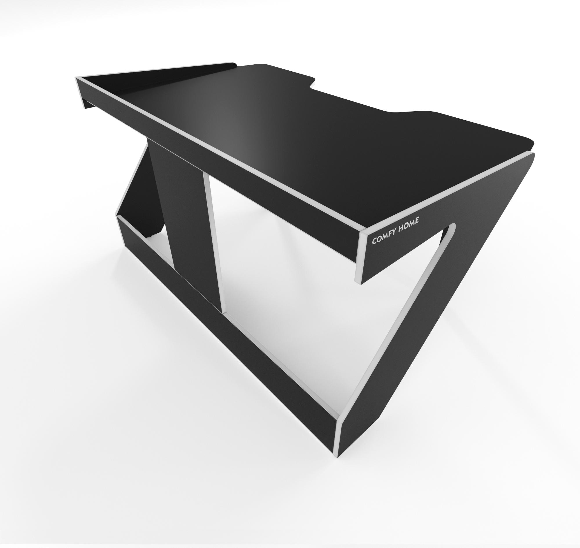 Стол геймерский Zeus Comfy-Home Kronika ламинированный ДСП/металл Черный/Белый - фото 3 Стол геймерский Zeus Comfy-Home Kronika ламинированный ДСП/металл Черный/Белый - фото 3