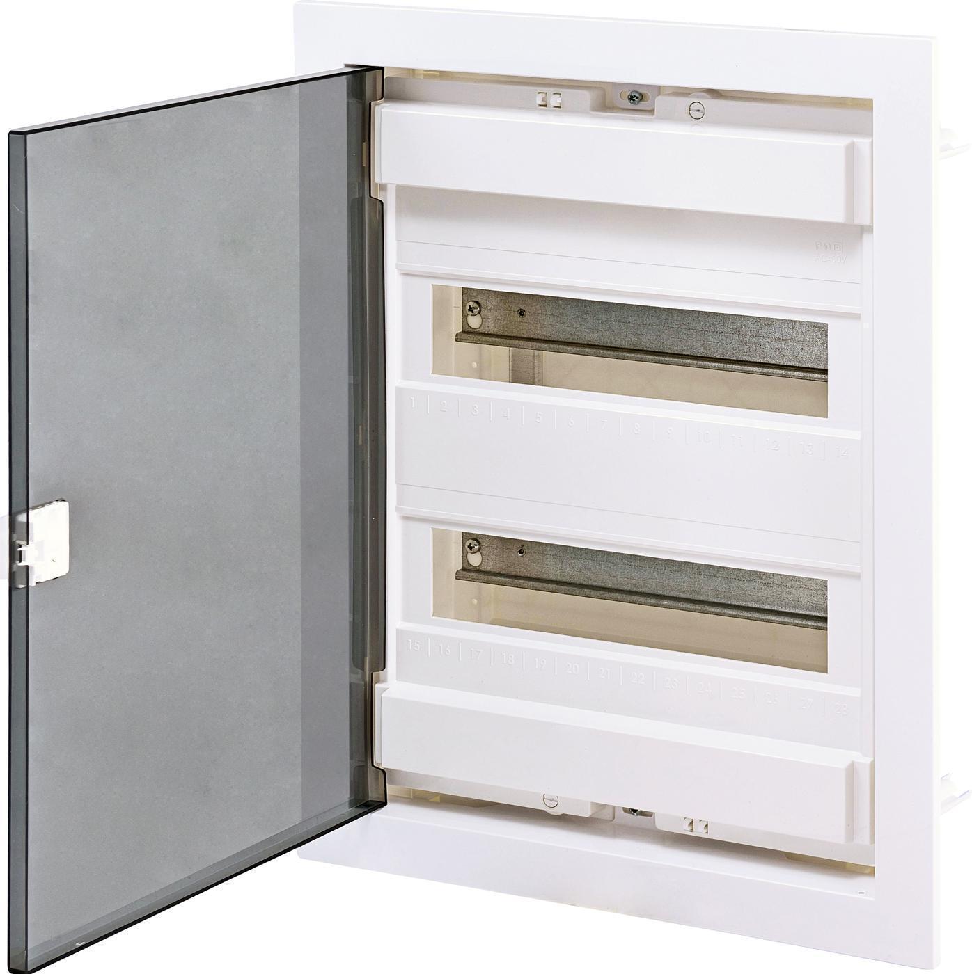 Щит металопластиковий ETI ECG28 PT 24/4-модульний з прозорими дверцятами (1101181)