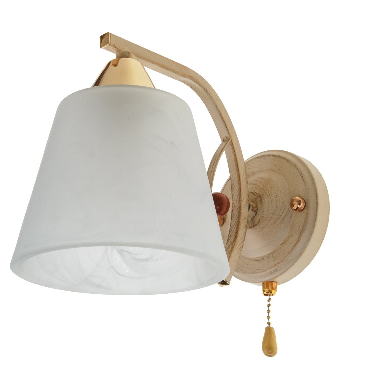 Бра Brille LK-640W/1 E27 WH/G (29-078)