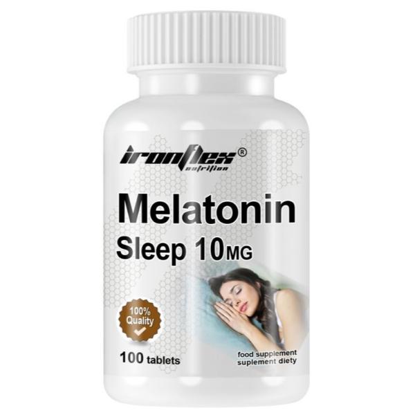 Натуральная добавка для спорта IronFlex Melatonin Sleep Мелатонин 10 мг 100 табл. (24159899)