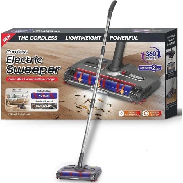 Електровіник бездротовий Cordless Hand Sweeper 360 з led-підсвічуванням 2500 mAh (31979983)