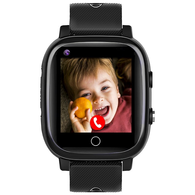 Часы-телефон детские JETIX T-Watch 2 с 4G видеозвонком и пульсометром Black (JTW01)