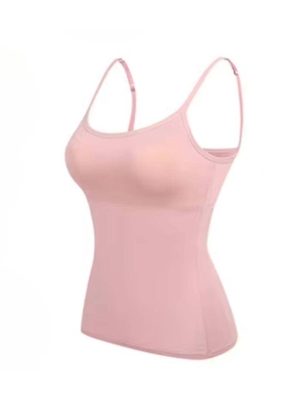 Майка женская Comfort с поролоновыми вкладышами XL Розовый (1467-46-02) - фото 4