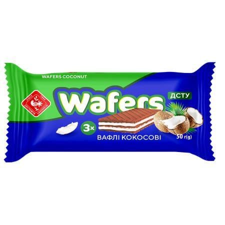 Вафлі з начинкою Wafers Кокос 50 г (214217)