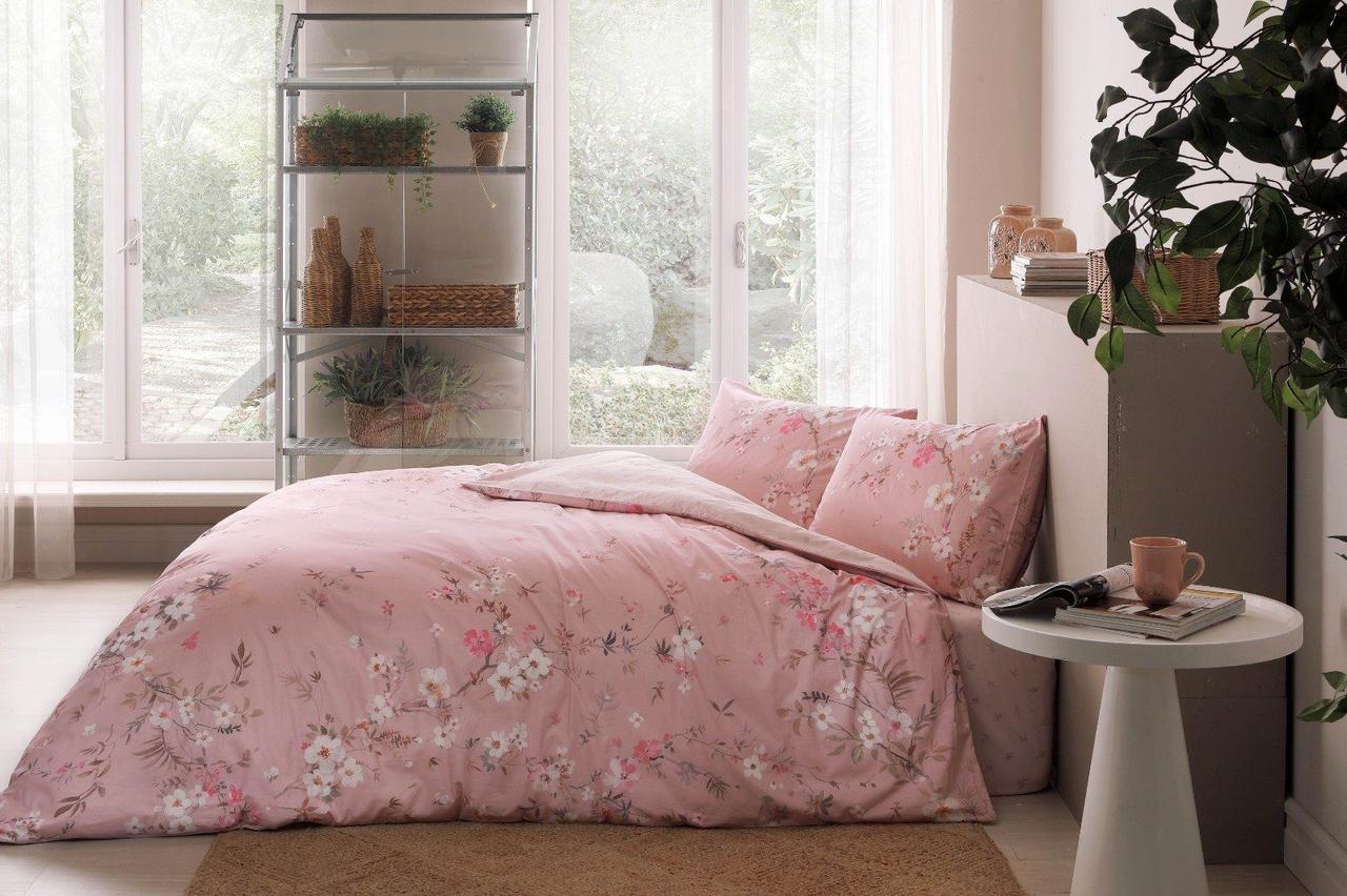 Постельное белье TАС Julian pembe v02 евро Розовый (svt-2000022282604)