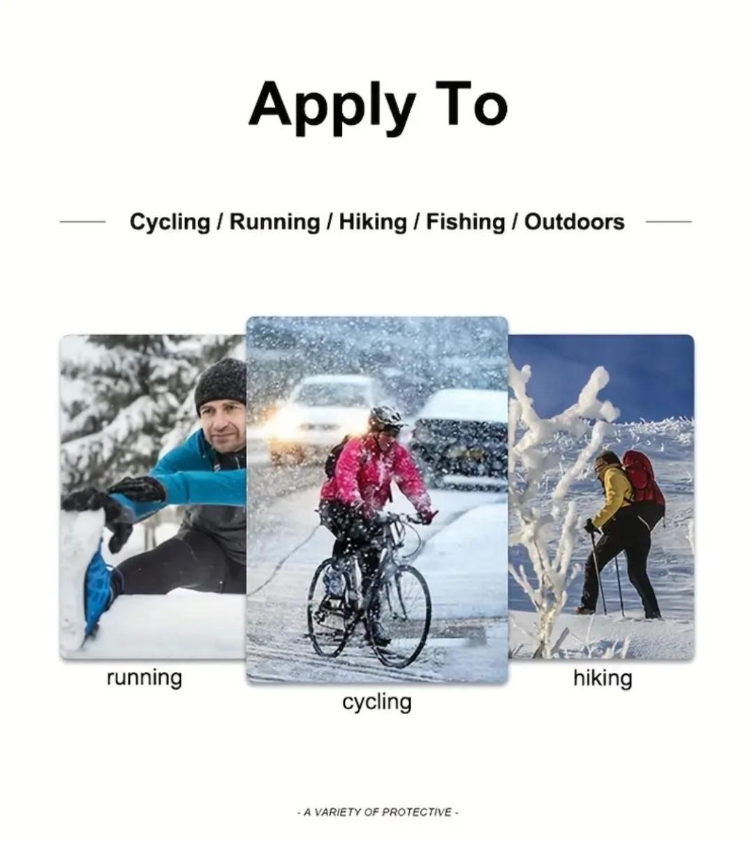 Рукавички зимові чоловічі сенсорні з кишенею спортивні водонепроникні флісові XL Чорний (2470741813) - фото 3