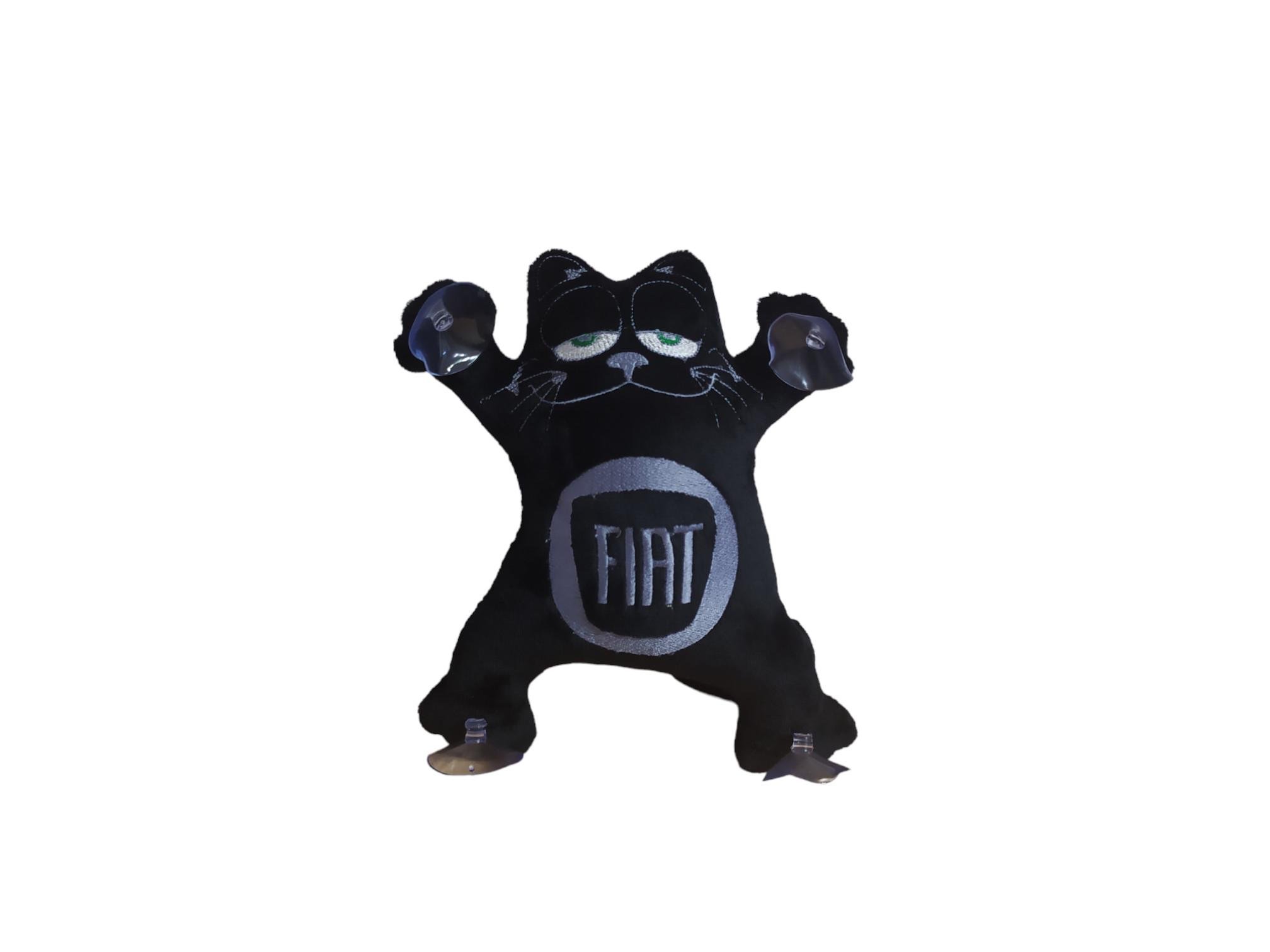 Игрушка в машину кот Саймона с вышивкой Fiat Черный (02988) Игрушка в машину кот Саймона с вышивкой Fiat Черный (02988)