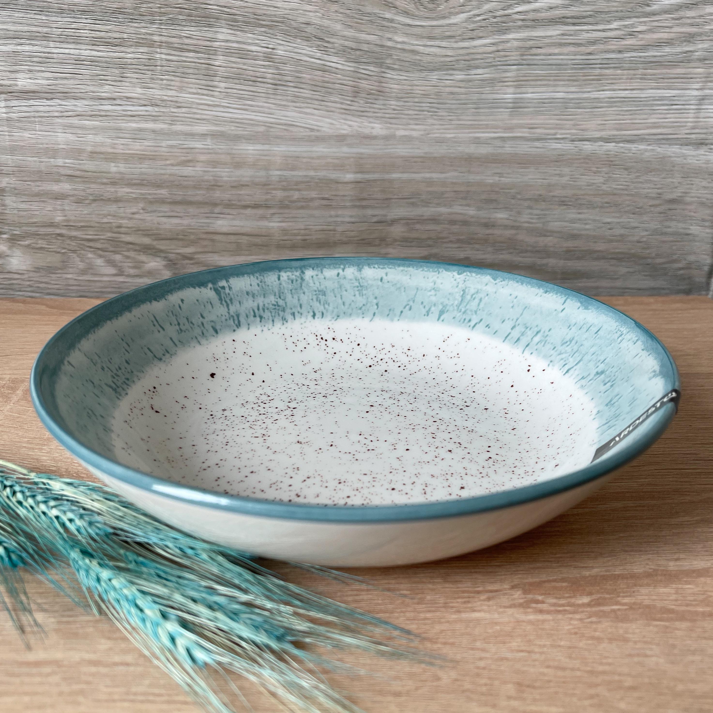 Столовий сервіз Ardesto Siena 5 предметів 1 особа порцеляна Біло-блакитний - фото 15