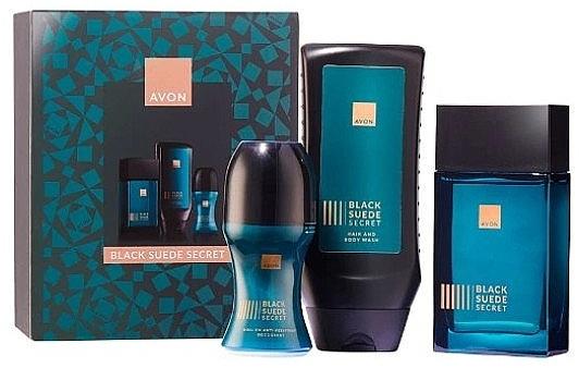 Набор Avon Black Suede Secret для него edt 75 мл/sh gel 250 мл/deo roll 50 мл (158511388)