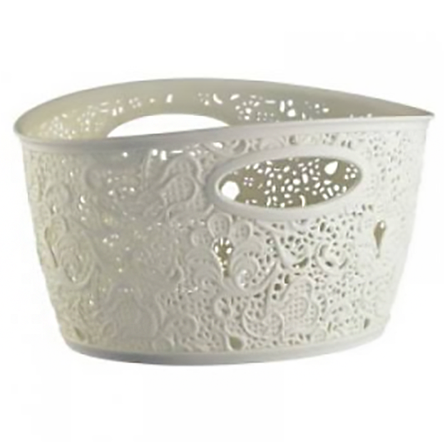 Корзинка с ручками Elif Ажурная малая Белый (MUP-EL321-WHITE)