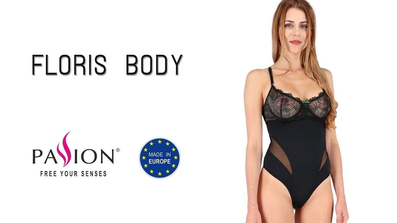 Боді Passion Exclusive FLORIS BODY XXL/XXXL Black - фото 4