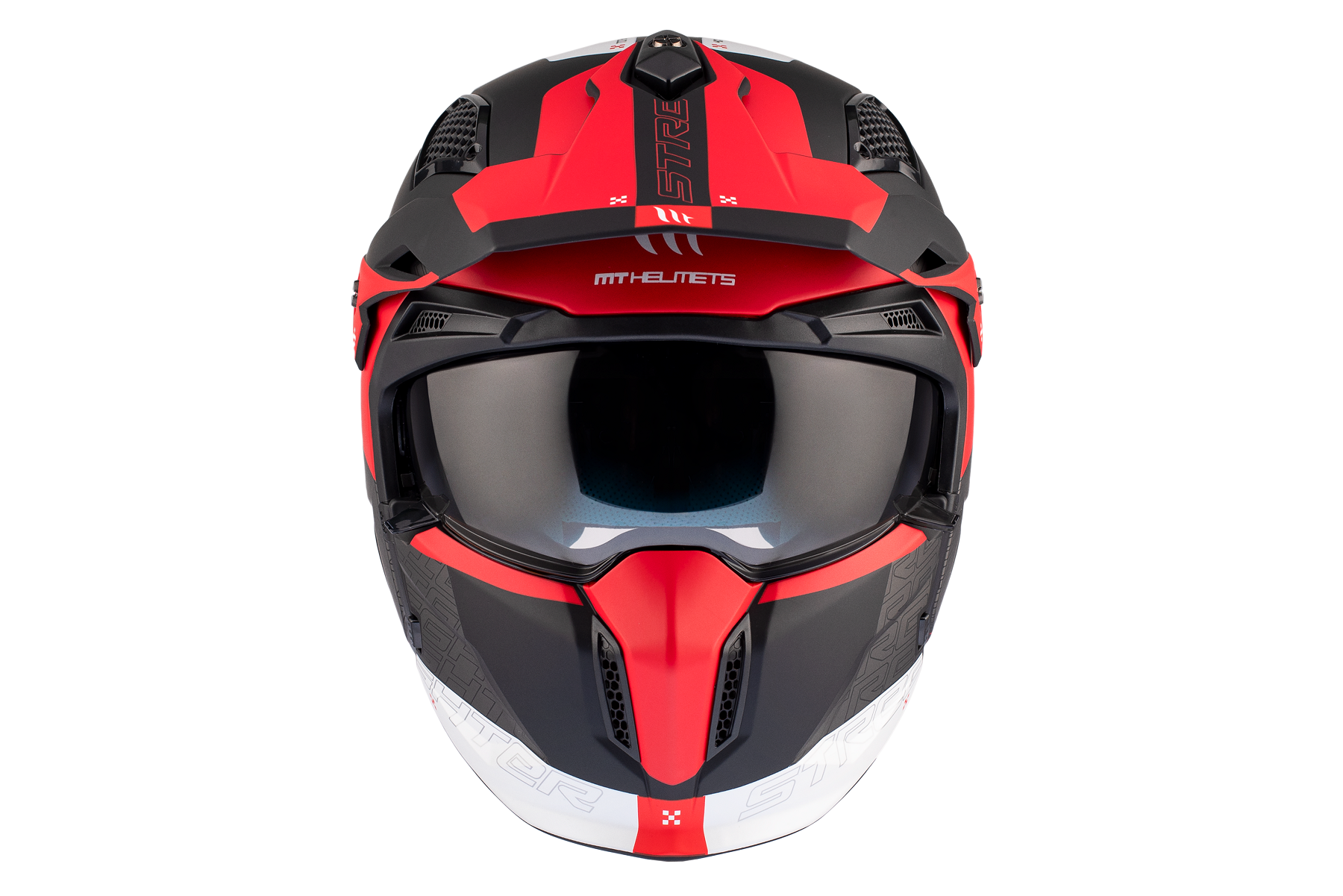 Мотошлем MT HELMETS Streetfighter SV S Totem B15 M Black/Red (32279) - фото 3