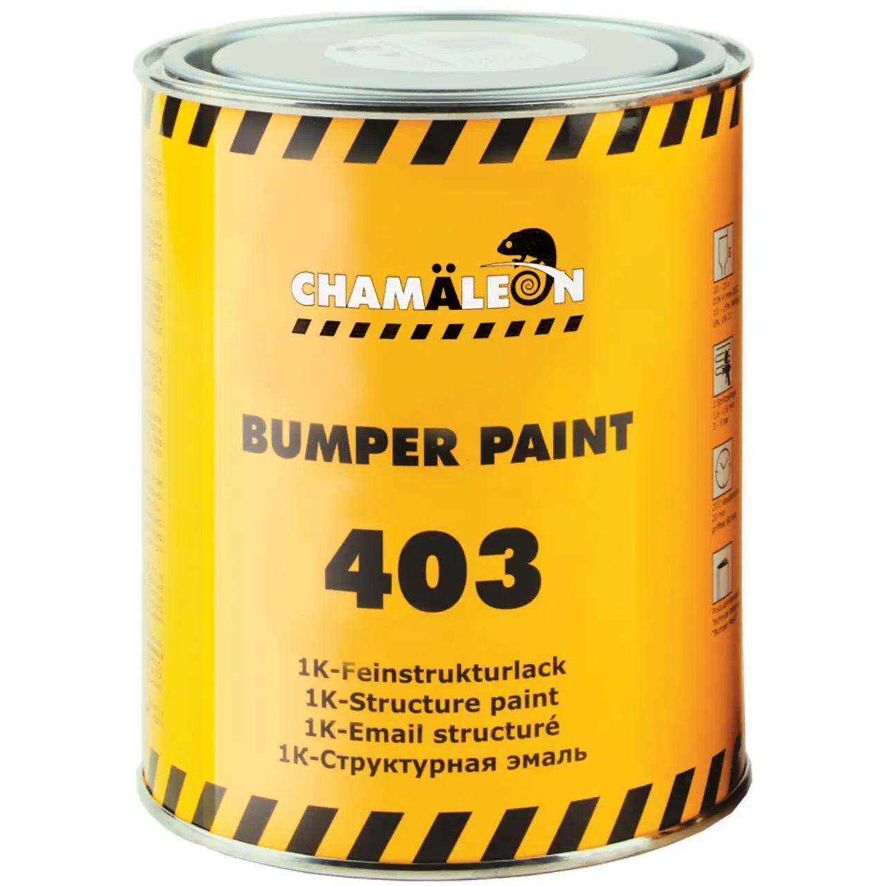 Фарба структурна для пластику Сhamaleon 403 Bumper Paint 1 л Чорний (14035)