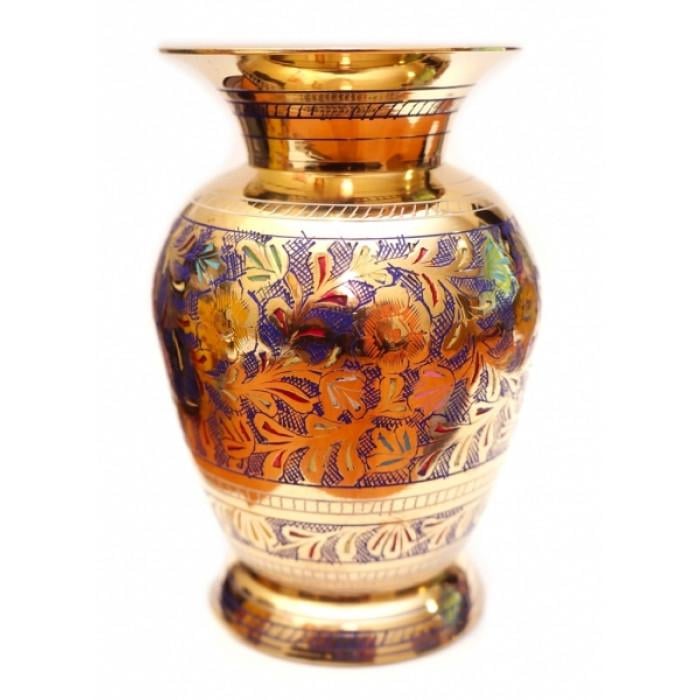 Ваза латунна Візерунок Синій (9370172-1)