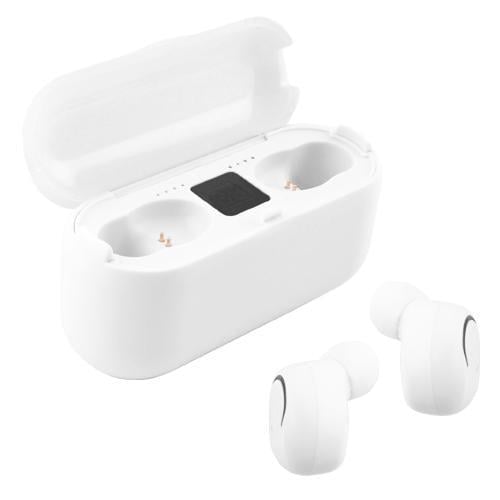 Наушники беспроводные TWS F9 с кейсом White (9875471)