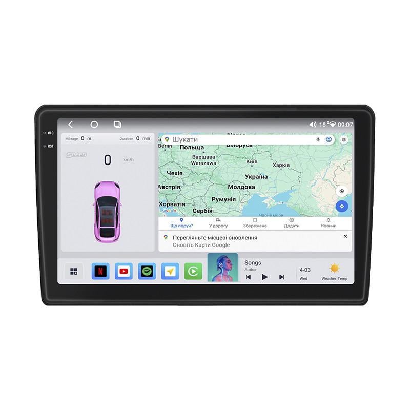Автомагнитола штатная Lesko для Mitsubishi Airtrek 2001-2008 10" 4/64 QLED CarPlay 4G Wi-Fi GPS 360 Prime