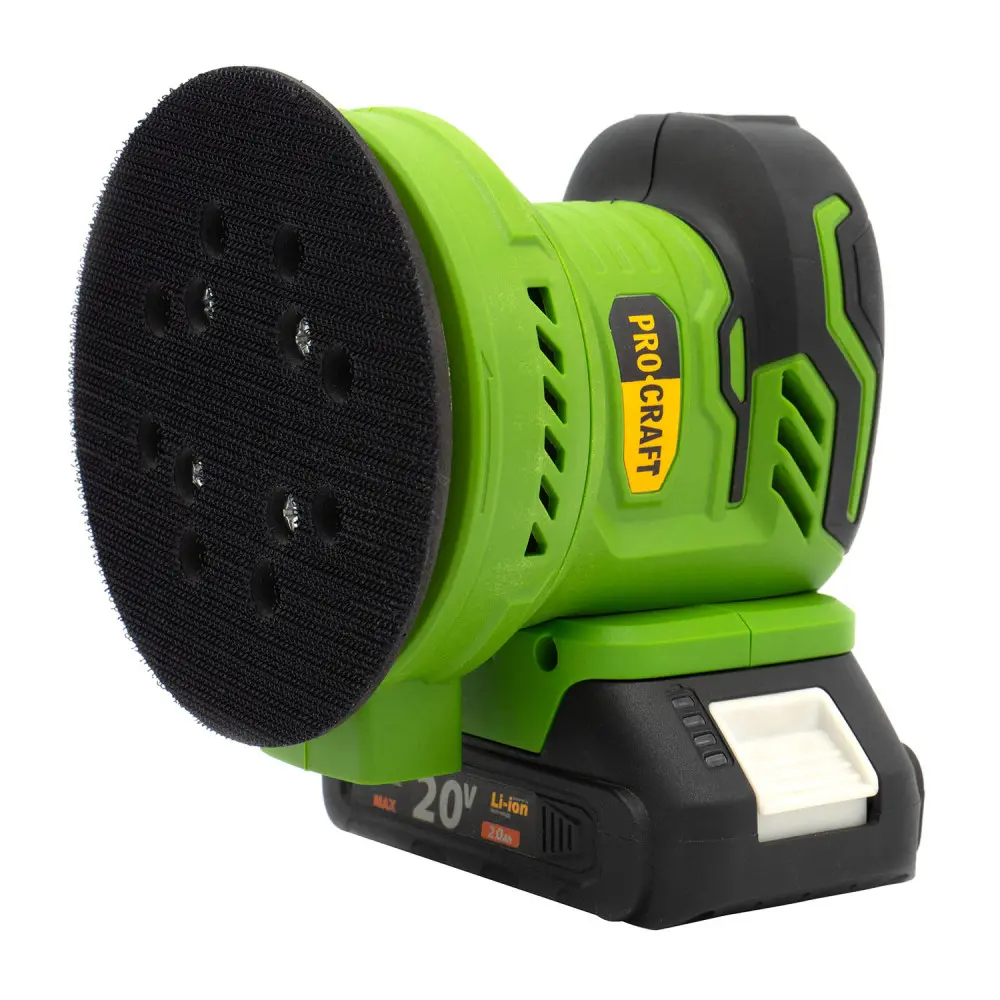 Шлифмашина эксцентриковая бесщеточная Аккумуляторная ProCraft PX20BL без аккумулятора и без зарядного устройств - фото 10 Шлифмашина эксцентриковая бесщеточная Аккумуляторная ProCraft PX20BL без аккумулятора и без зарядного устройств - фото 10