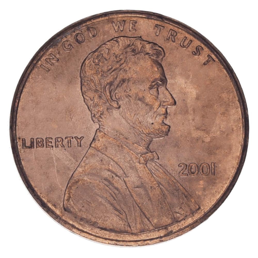 Монета "1 цент США 2001 UNC Авраам Линкольн" (М25424)