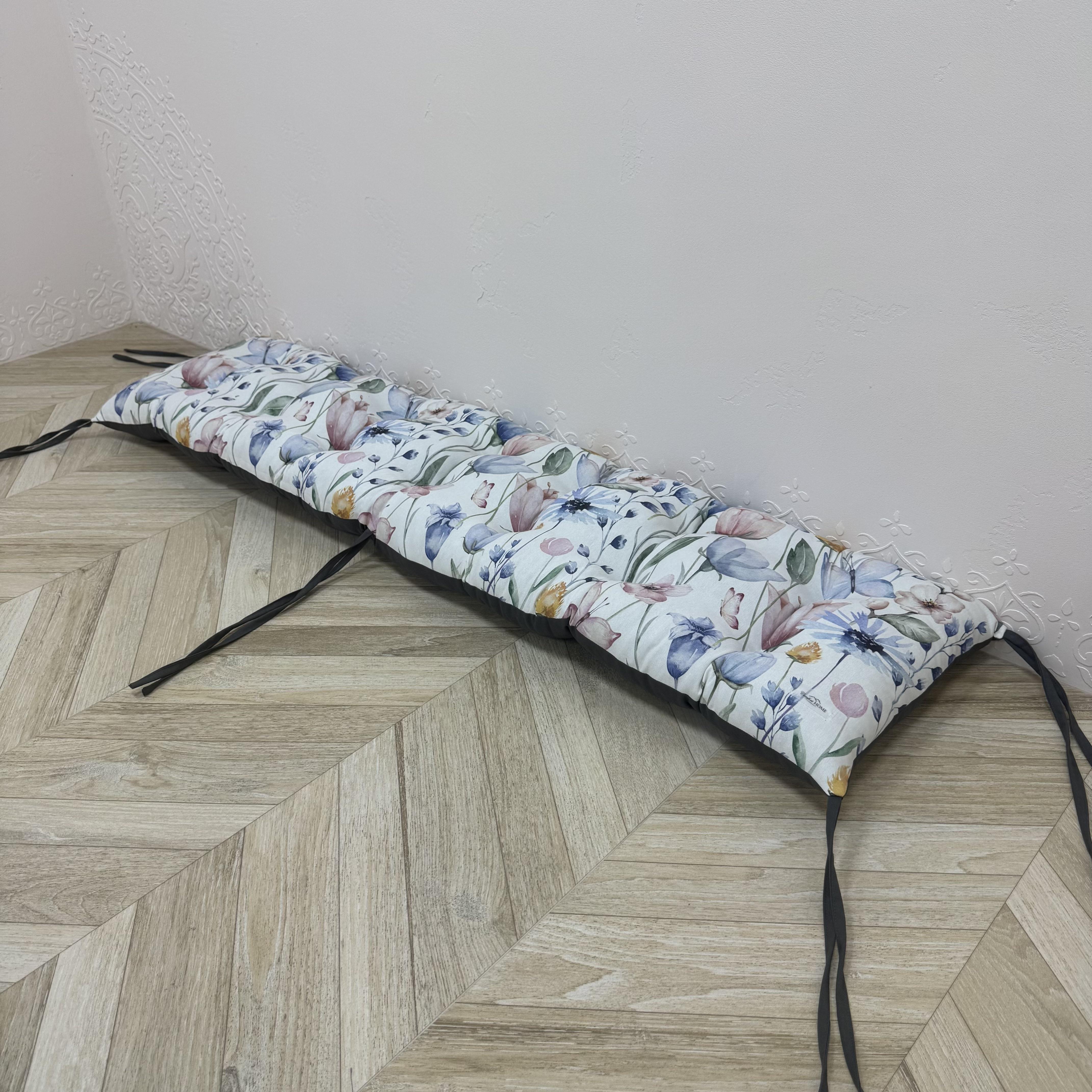 Подушка Comfort Home Bells на подоконники/каркасы/поддоны/садовая мебель панама 100х50 см