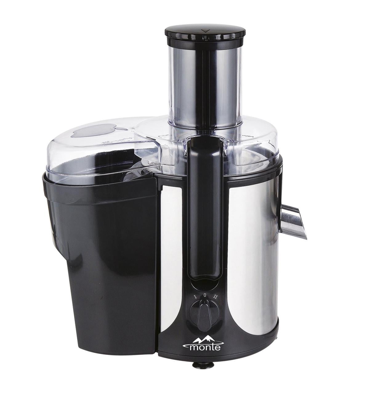 Соковыжималка Monte MT-3202 2 скорости 1,5 л 85 мм 1500 Вт Нержавеющая сталь (33348804)