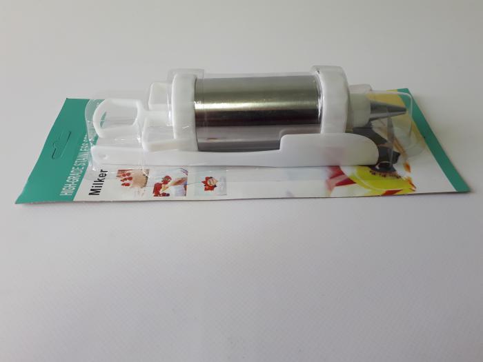 Кондитерский шприц из нержавеющей стали с насадками и лопаткой 3 шт. L 20 см (438601634) - фото 5 Кондитерский шприц из нержавеющей стали с насадками и лопаткой 3 шт. L 20 см (438601634) - фото 5