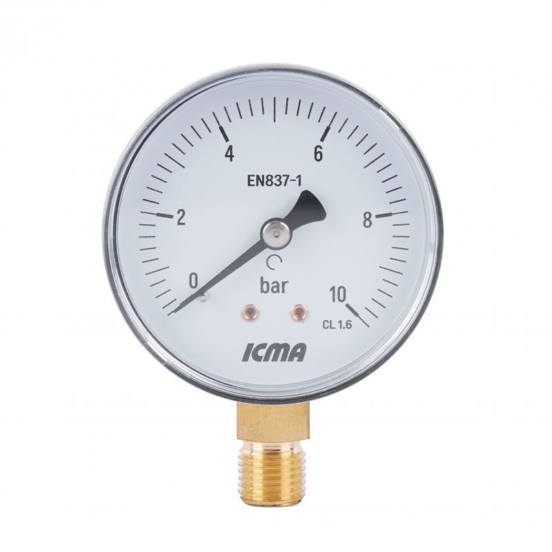 Манометр SD Plus нижнее подключение 1/4" 50 мм (SD1706B)