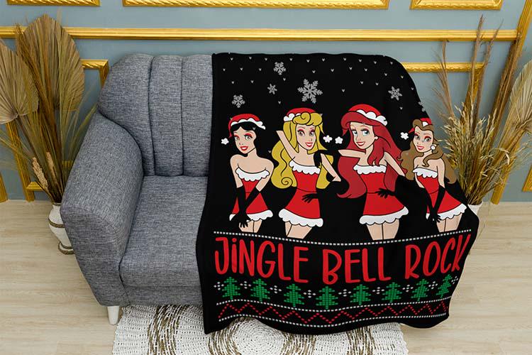 Плед плюшевый Charming Princesses Christmas однослойный 150х210 см (114520-1)