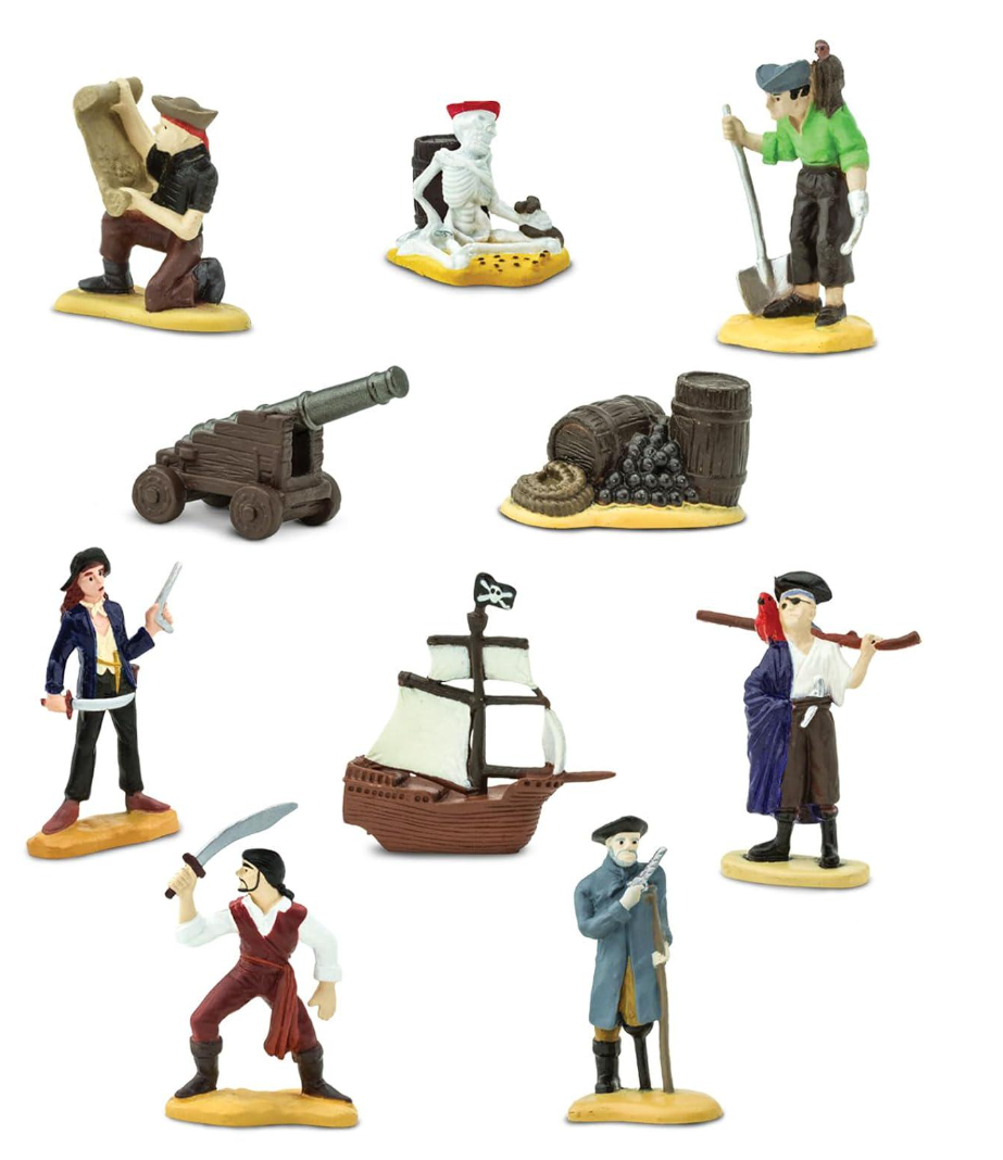 Набор фигурок Safari Ltd Пираты в тубусе (23345139)