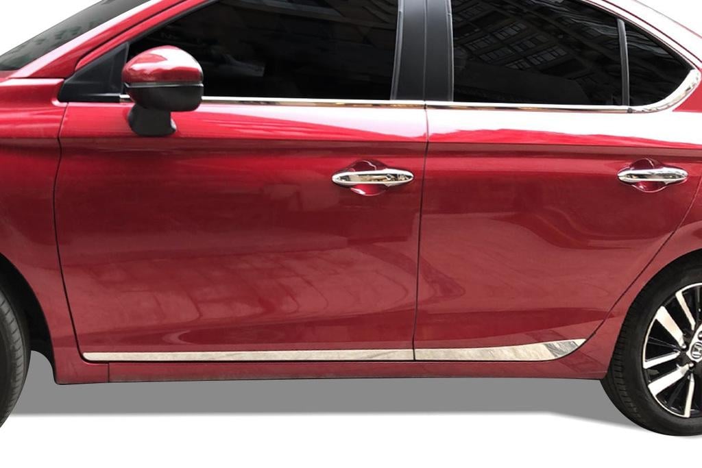 Молдинг дверей SD Omsa Line для Honda City 2021- гг. нержавеющая сталь Хром