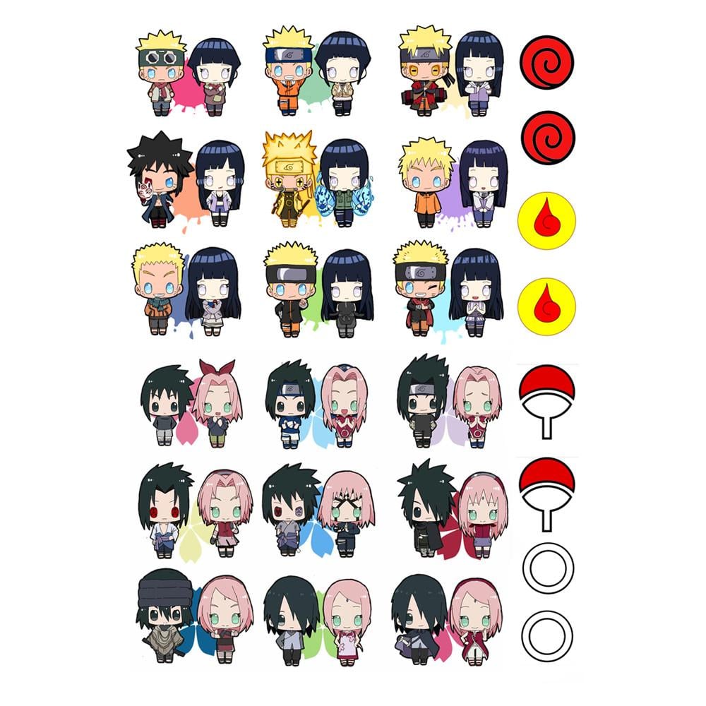Стикеры наклейки аниме Наруто А4 лист 29х21 см (stik_133)