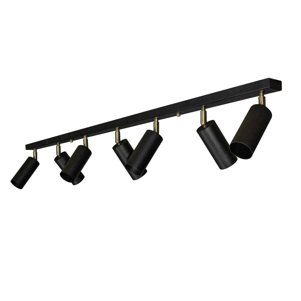 Люстра MSK Electric Tube в стиле лофт с поворотным механизмом под лампы Е27 Черный (NL 1105-7) - фото 4