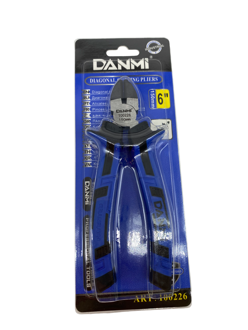Плоскогубцы DANMI косые 6д 150 мм с массажной ручкой блистер