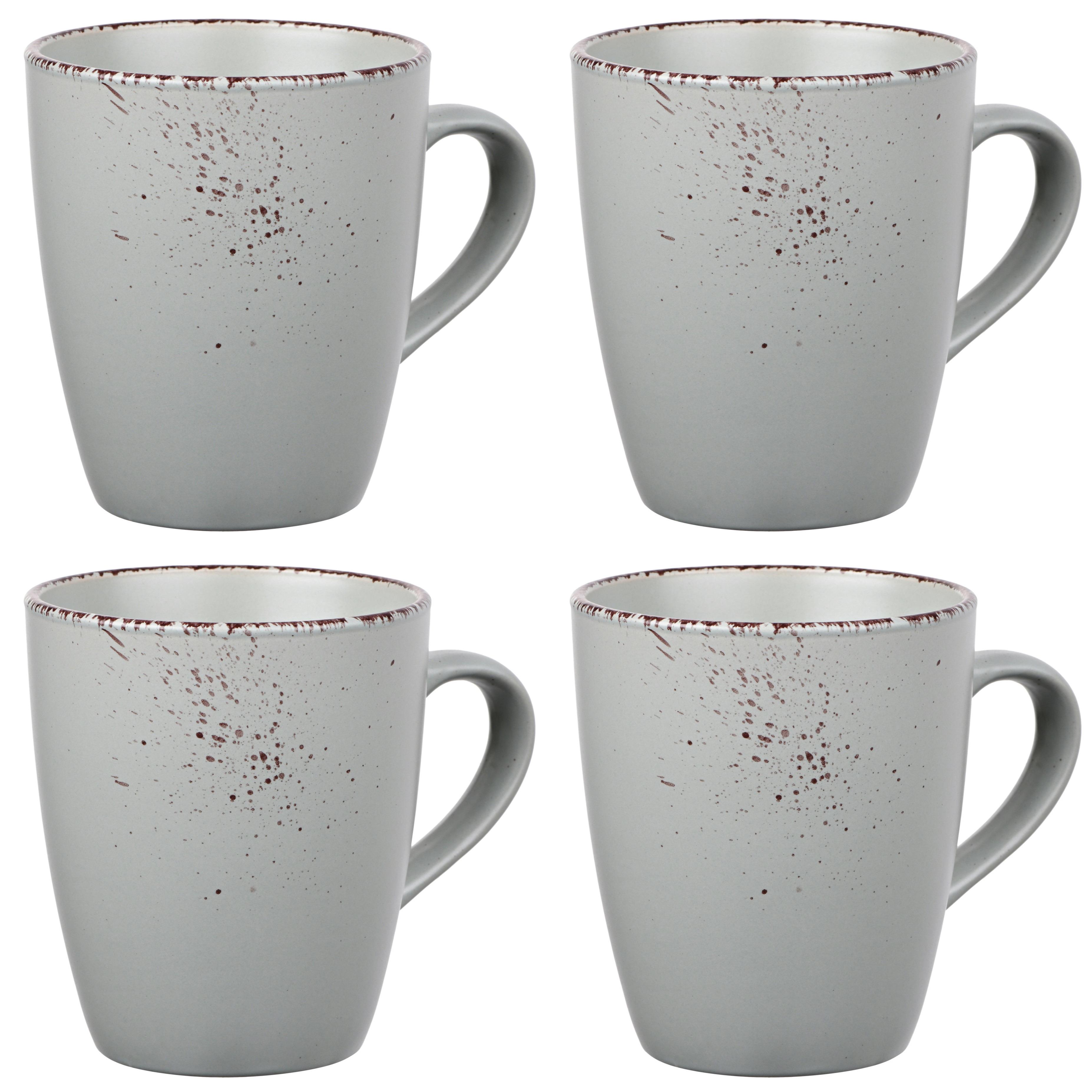 Набор чашек Ardesto Lucca Illusion 360 мл 4 шт. Blue (AR2936BMC)