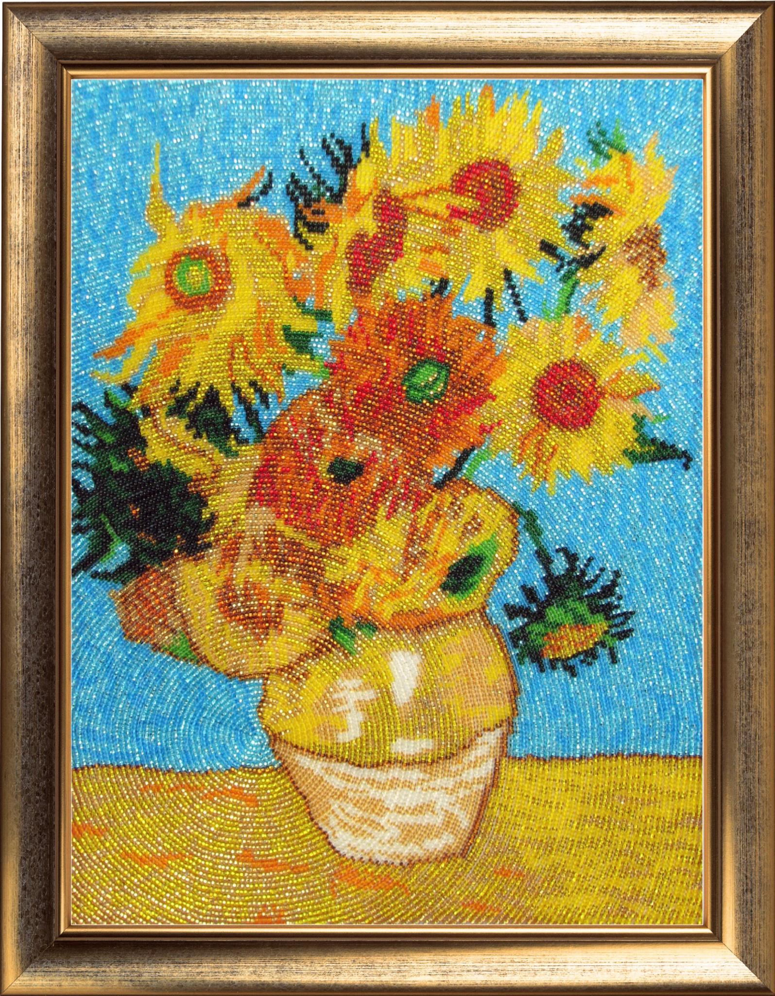 Набір для вишивання бісером BUTTERFLY 271 Соняшники. За мотивами В. Ван Гога 35х26 см (271) Набір для вишивання бісером BUTTERFLY 271 Соняшники. За мотивами В. Ван Гога 35х26 см (271)