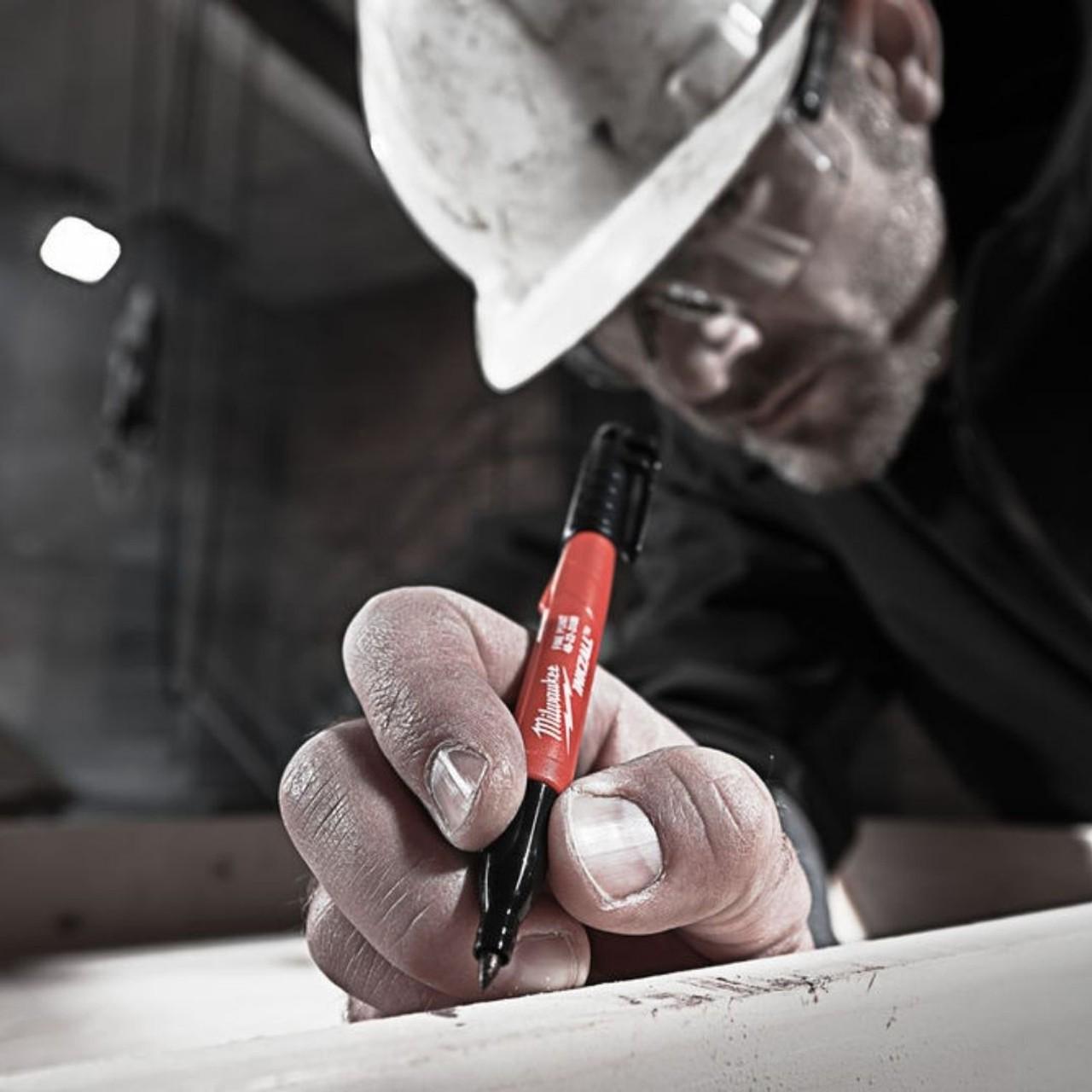 Набір маркерів для будмайданчика Milwaukee InkZAll тонкий 4 шт. Чорний (4932480551) - фото 4 Набір маркерів для будмайданчика Milwaukee InkZAll тонкий 4 шт. Чорний (4932480551) - фото 4