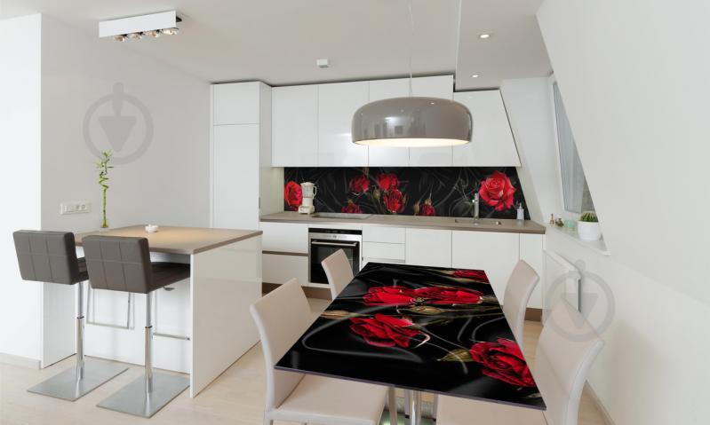 Наклейка виниловая на стол Zatarga «Роза Tassin 02» 600х1200 мм Z180310st