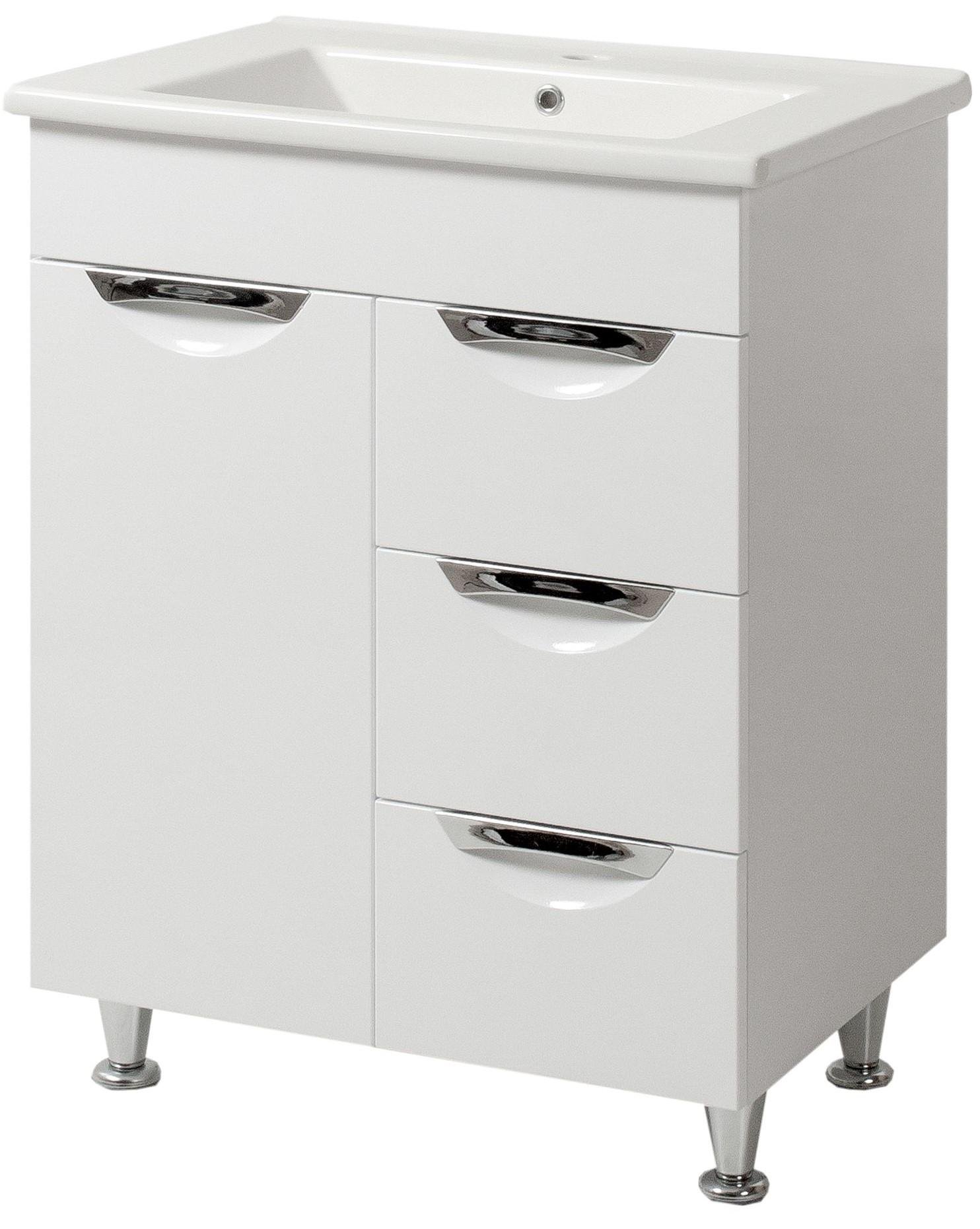 Тумба ЮВВИС Грация Т-10 65 см с умывальником Trio (14707411)