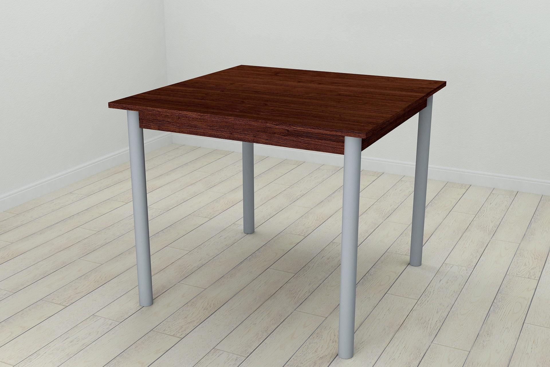 Стол кухонный Ferrum-decor Агата ДСП 16 мм 75x90x90 см Серый/Венге (FRD-105601)