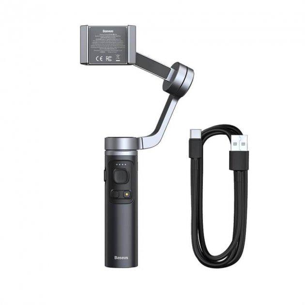 Стабилизатор для смартфона Baseus Handheld Gimbal Stabilizer SUYT-D0G 3-х осевой 16Вт Серый - фото 3