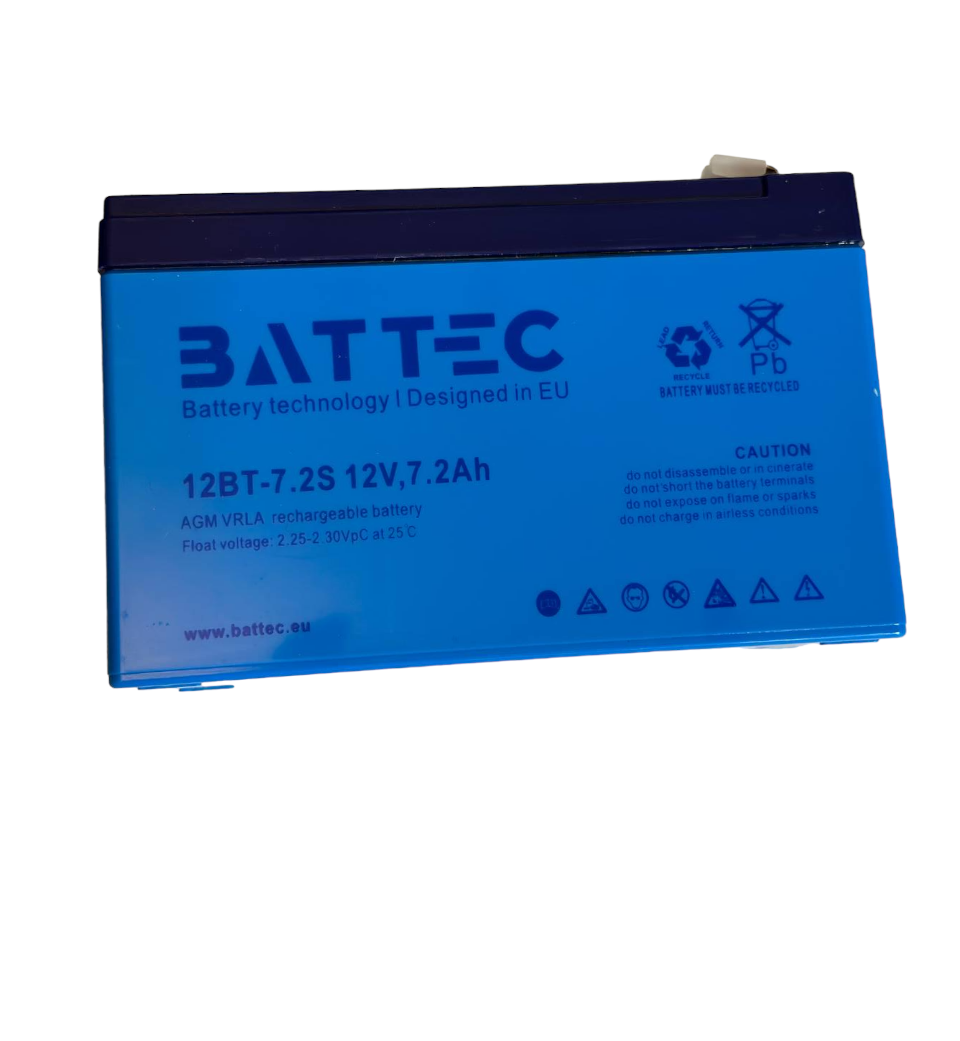 Акумуляторна батарея до ДБЖ AGM BatTec 12 В 7,2 Ач - фото 1