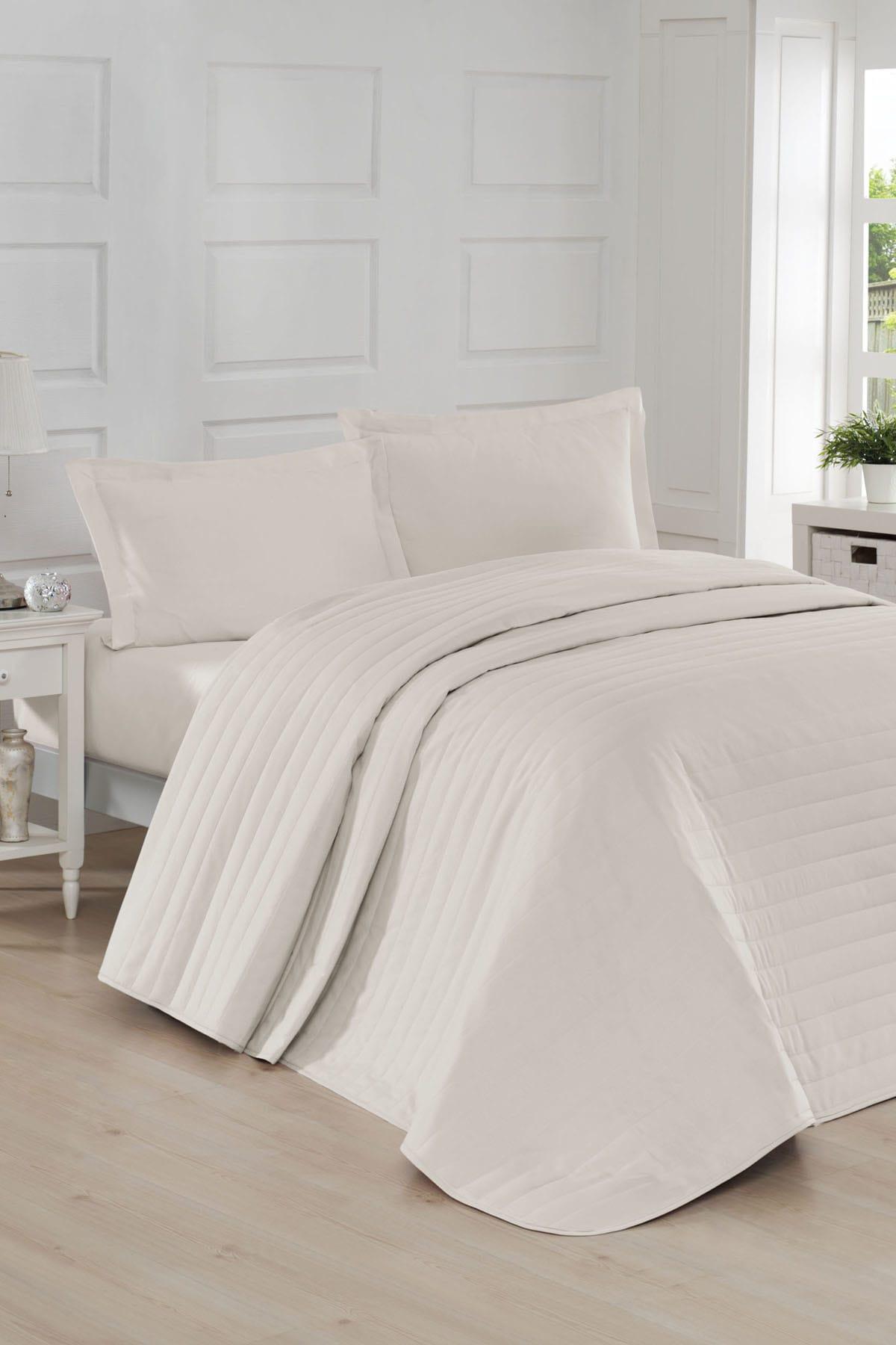 Покрывало стеганое Eponj Home-Monart krem 220х240 см Кремовый (105270)