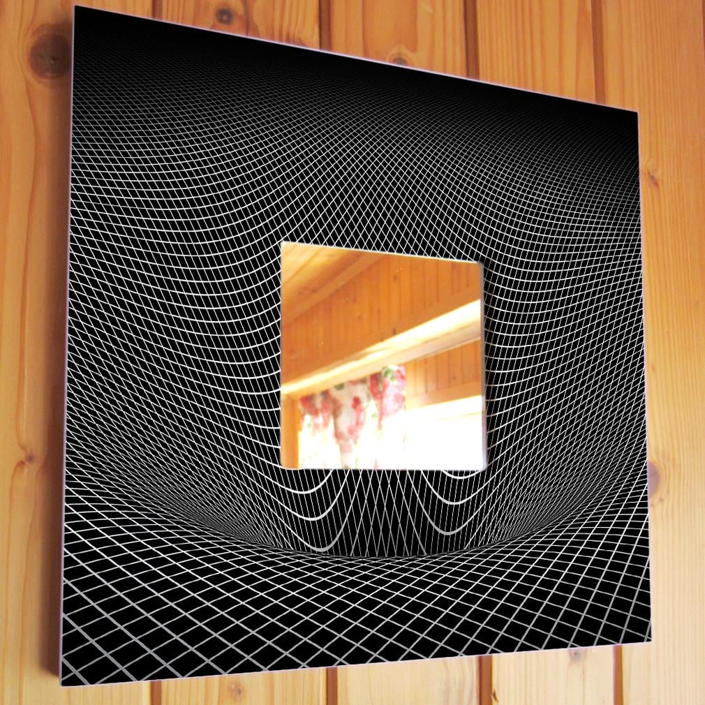 Зеркало декоративное с абстрактным рисунком Иллюзия 260х260 мм (M03851)