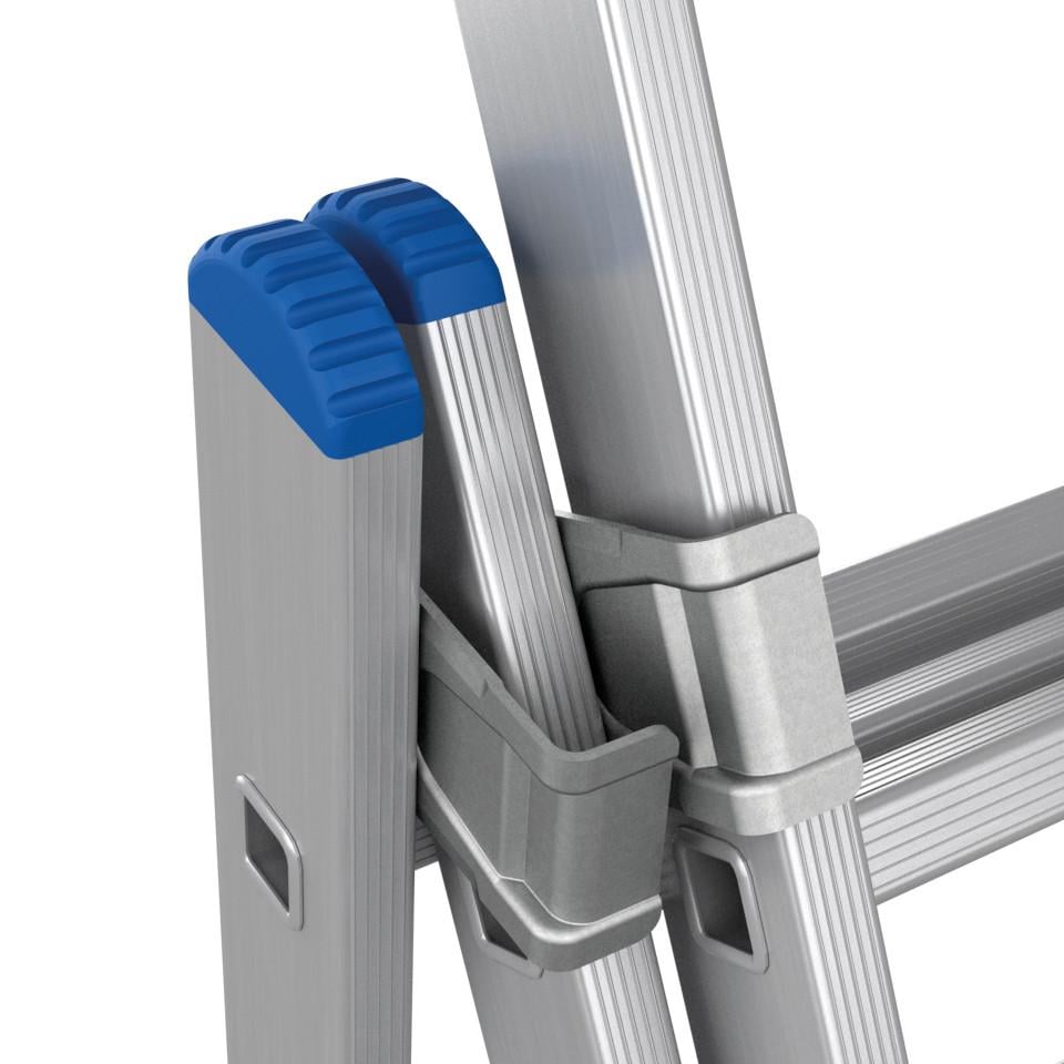 Драбина-стрем'янка алюмінієва Skladcom 3х11 трисекційна 6,16 м - фото 5 Драбина-стрем'янка алюмінієва Skladcom 3х11 трисекційна 6,16 м - фото 5