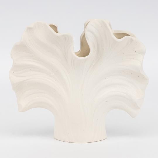 Ваза керамическая Морской коралл 20 см Кремовый (927905)