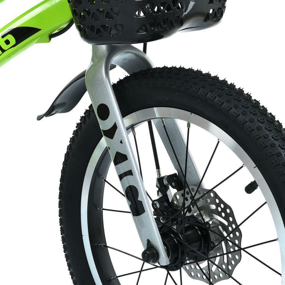Дитячий велосипед PROF1 Oxic 16" магнієвий з кошиком Зелений - фото 5 Дитячий велосипед PROF1 Oxic 16" магнієвий з кошиком Зелений - фото 5