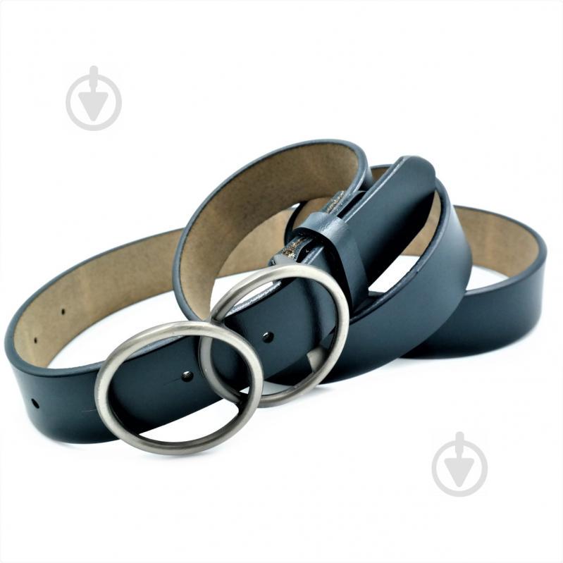 Женский кожаный ремень Le-Mon 110-115 см Синий (nwzh-30k-0067)