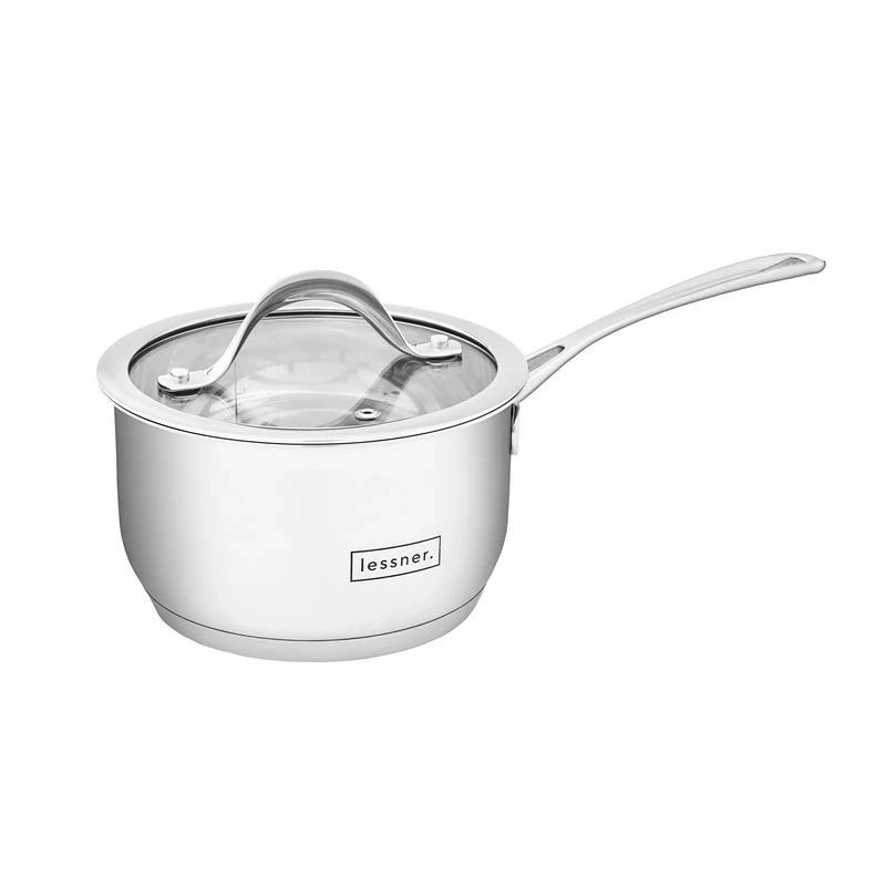 Ковш с крышкой из нержавеющей стали Lessner 55877 1,6 л 16 см (55877-16s)