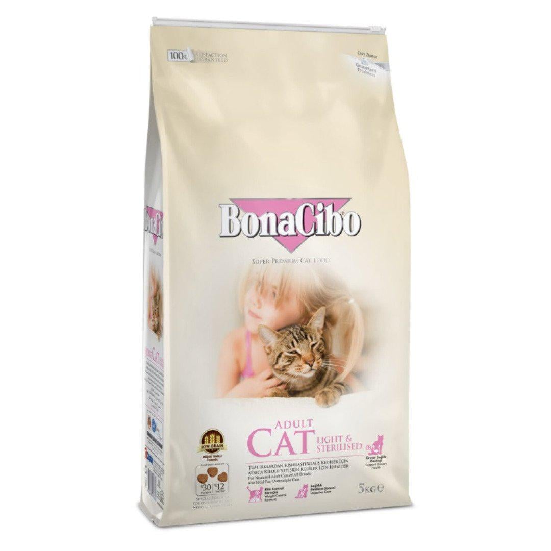 Корм сухий BonaCibo Cat Light&Sterilized 5 кг (8694686405680)
